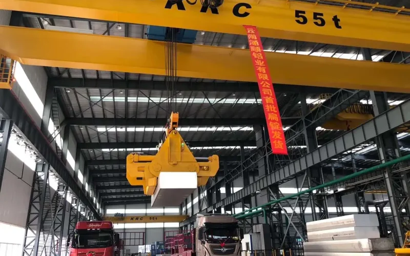 KRC 55ton Overhead Crane for aluminum company